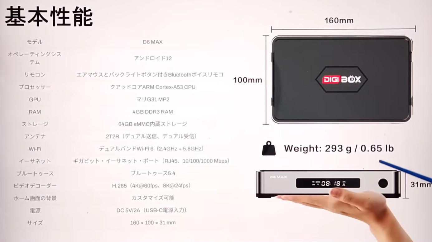 DIGIBox D6 Max レビュー：8K対応・次世代Android TV Boxの決定版