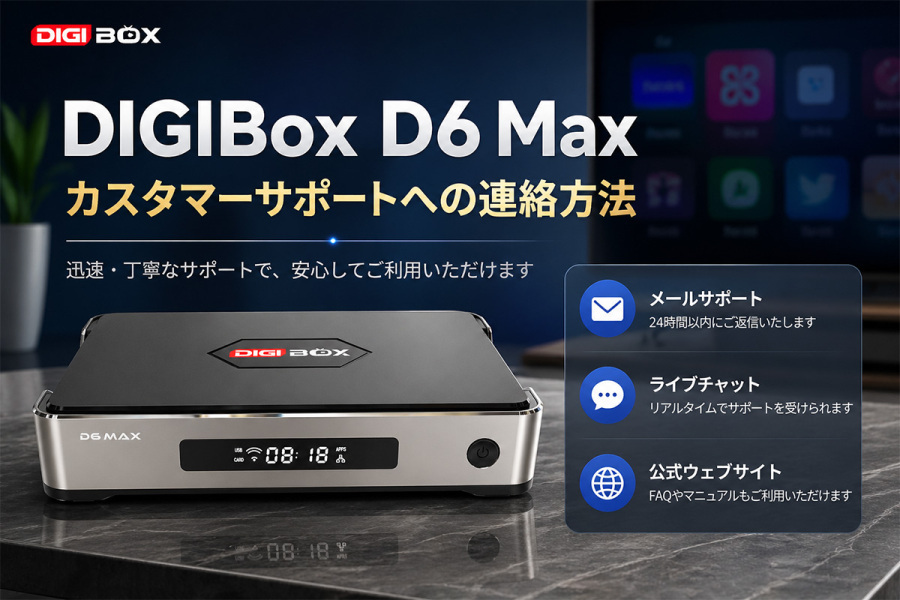 DIGIBox D6 Maxでオンラインカスタマーサポートに連絡する方法(詳細ガイド)