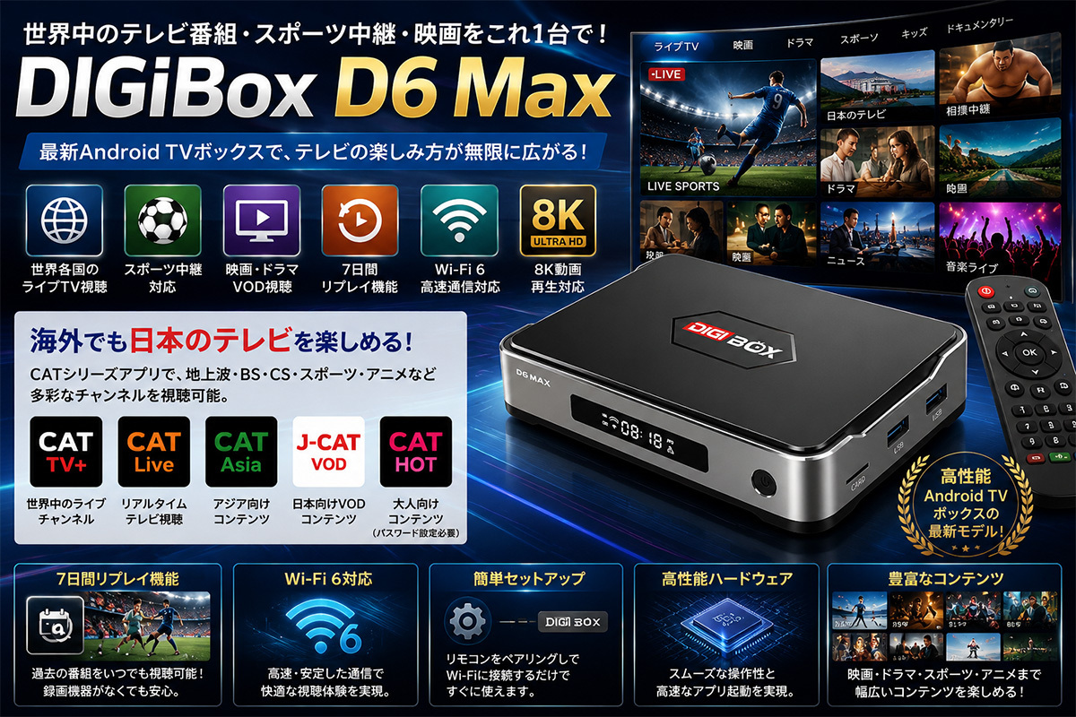 レビュー】DIGIBox D6 Maxを実際に使ってみた｜初期設定からCATアプリ、