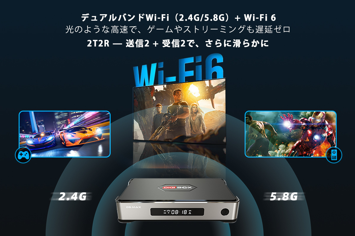 DIGIBox D6 MAX｜日本公式ストア｜2026年最新＆8K対応ハイビジョンスマートTVボックス