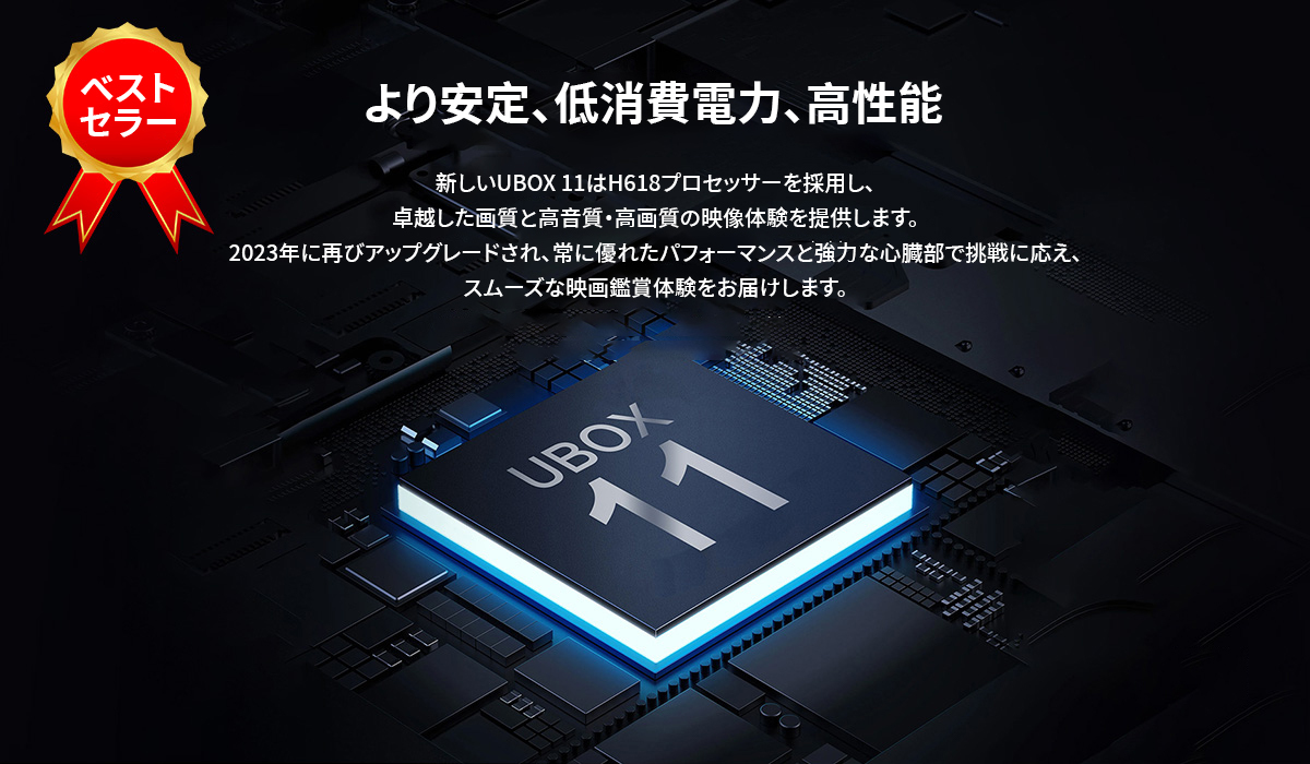 2024年 UnblockTech 最新モデル（国際版／グローバル対応）- Unblock UBox11／第11世代TVボックス