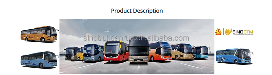 New 65 Seats Luxury Coach Bus with Diesel Fuel Automatic Transmission Euro 3 Emission Standard