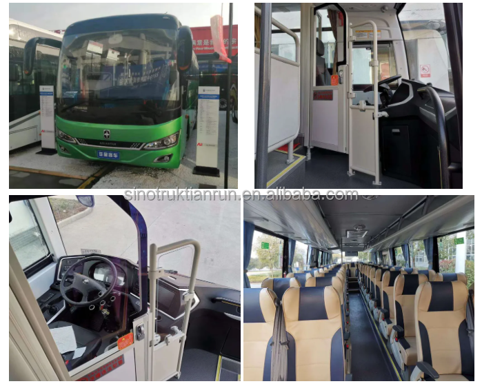 New 65 Seats Luxury Coach Bus with Diesel Fuel Automatic Transmission Euro 3 Emission Standard