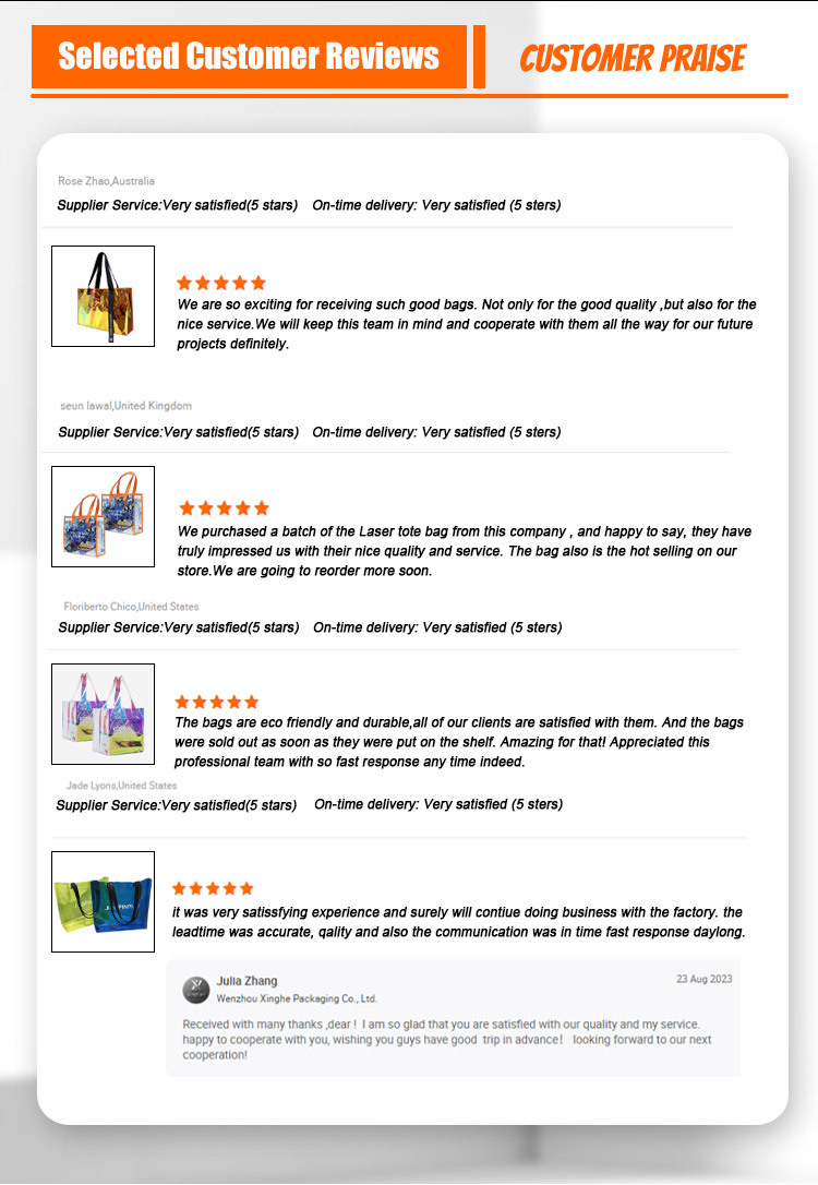 Xinghe Galaxy-Effect Laser PVC Bag - Festival & Concert Merchandise Essential Pvc Tote Shopping Bag  