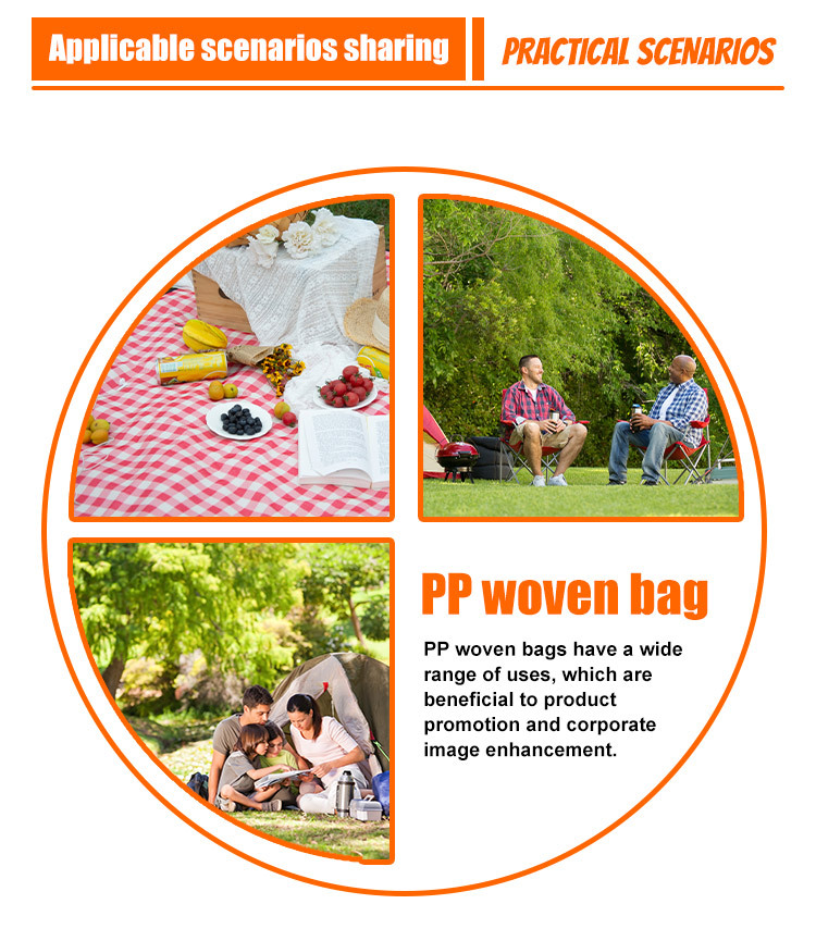 PP Woven Bag-With bottom but no sides-Double handle-Size X  