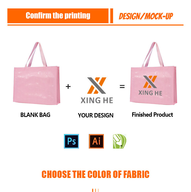 PP Woven Bag-With bottom but no sides-Double handle-Size X  