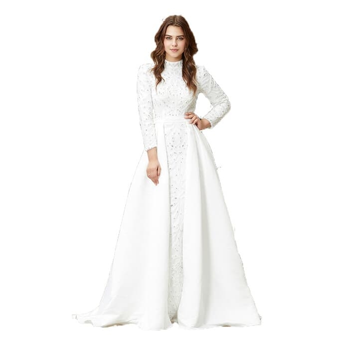 White gown for ladies clearance