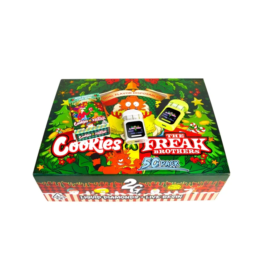 2025 Christmas Edition Cookies Freak Brother Dual 2G Disposable Empty Vapes  USA Stock Factory Price