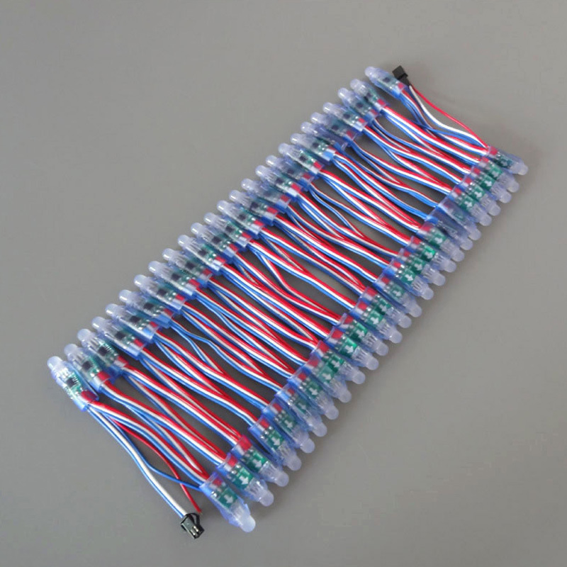 Full-Color Exposed 12mm pixel string lights: Timeless and enduring night-time decorative lighting option