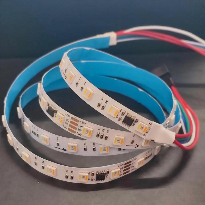 DC12V 24V WS2805 RGB+CCT 5-in-1 Addressable LED Strip-Dual Signal, 60LEDs/m, 84LEDs/m, Tunable White 2700K-6500K DC12V 24V WS2805 RGB+CCT 5-in-1 Addressable LED Strip-Dual Signal, 60LEDs/m, 84LEDs/m, Tunable White 2700K-6500 WS2805 RGB+CCT 5in1 Addressable LED Strip