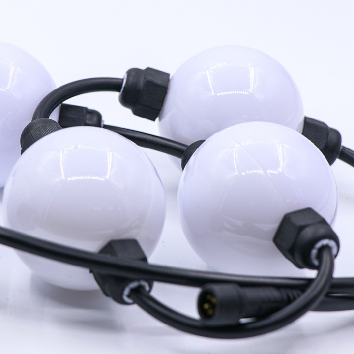 DC24V 360Degree 35mm 50mm SPI DMX Protocol Addressable LED Pixel Ball String Light (XXA-35B/50B) DC24V 360Degree 35mm 50mm SPI DMX Protocol Addressable LED Pixel Ball String Light Addressable LED Pixel Ball String Light,50mm pixel ball,35mm pixel ball