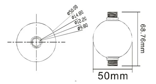 DC24V 360Degree 35mm 50mm SPI DMX Protocol Addressable LED Pixel Ball String Light (XXA-35B/50B)