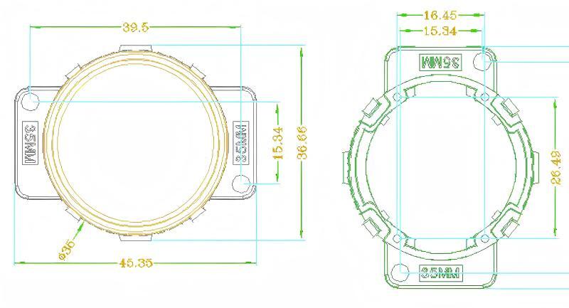 DC24V custom mold 35mm outdoor waterproof pixel module point light (XXA-D35)
