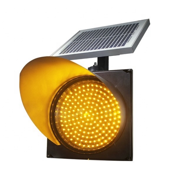 NOBLE Solar 300MM Traffic Light Warning Yellow Color 2 Year Warranty IP65 Waterproof  High Quality IP65 Solar Power 300MM Traffic Light Warning Yellow Color Traffic Light 300mm traffic light,IP65,solar,2 year warranty,traffic light warning