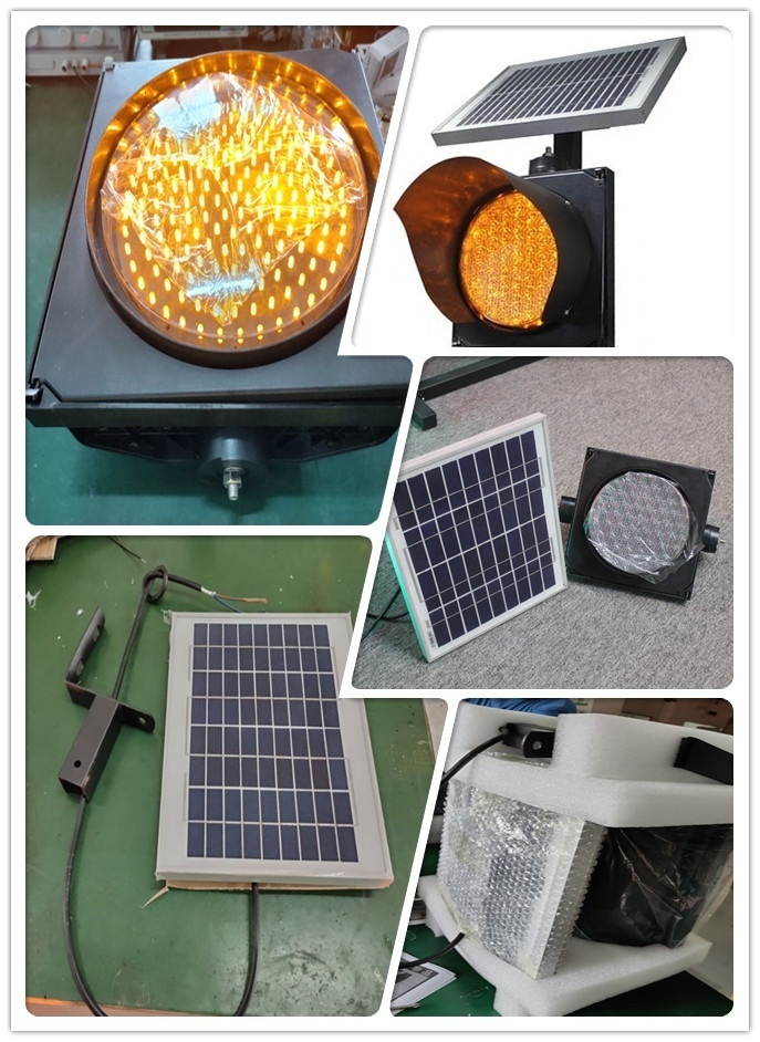 NOBLE Solar 300MM Traffic Light Warning Yellow Color 2 Year Warranty IP65 Waterproof  High Quality IP65 Solar Power 300MM Traffic Light Warning Yellow Color Traffic Light 300mm traffic light,IP65,solar,2 year warranty,traffic light warning