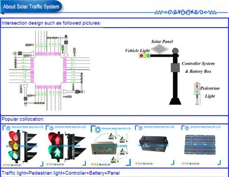 NOBLE Solar 300MM Traffic Light Warning Yellow Color 2 Year Warranty IP65 Waterproof  High Quality IP65 Solar Power 300MM Traffic Light Warning Yellow Color Traffic Light 300mm traffic light,IP65,solar,2 year warranty,traffic light warning