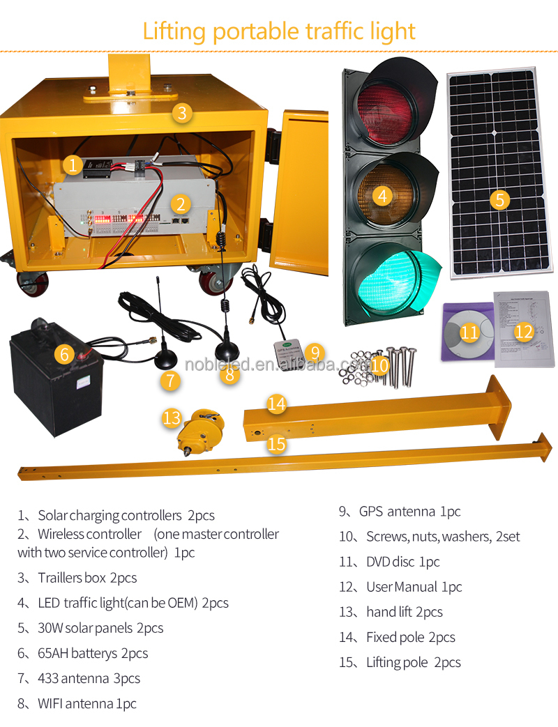 Top Quality Solar Wireless Portable Mobile 200MM Traffic Traffic Light 1 Year Warranty IP65 Waterproof Rating IP65 Waterproof Rating Solar Power Portable Wireless 200MM LED Traffic Light 1 Year Warranty wireless,portable,solar,200mm traffic light