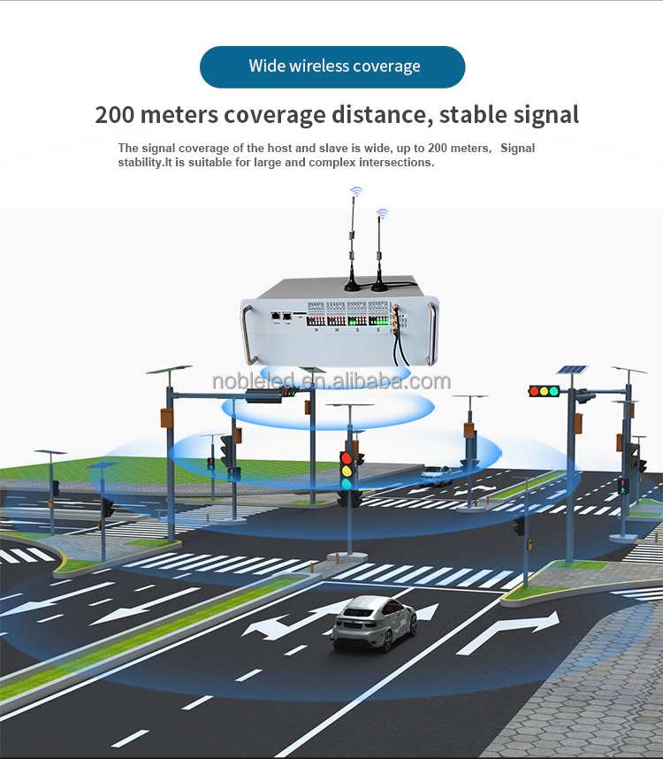 China Factory Produce Solar Power Wireless Intersection Traffic Controller System 5 Year Warranty NobTra 2nd Solar Wireless Intelligent Traffic Controller System wireless,traffic controller system,5 year warranty,intelligent