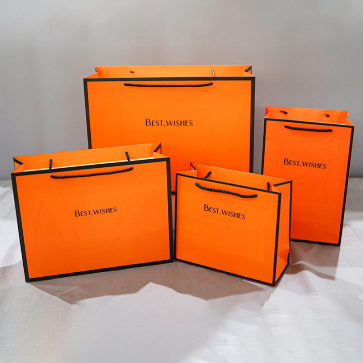 Signature Red Packaging Paper Bags -Custom Luxury for Boutique & Fashion  