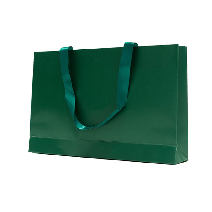 Wholesale Green Shopping Paper Bags - Custom Printable Eco Shopping bags  