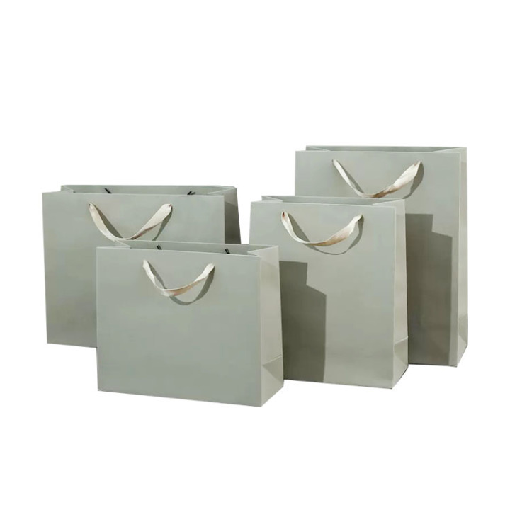 Custom Grey Gift Packaging - Wholesale Kraft Bags & Boxes with Logo 
