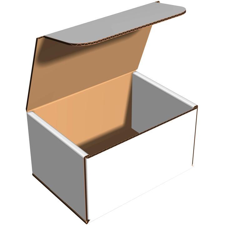 White Corrugated Boxes in E-flute & B-flute- Ideal for Gift & Shipping Packaging 