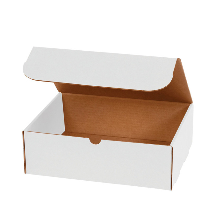 White Corrugated Boxes in E-flute & B-flute- Ideal for Gift & Shipping Packaging 