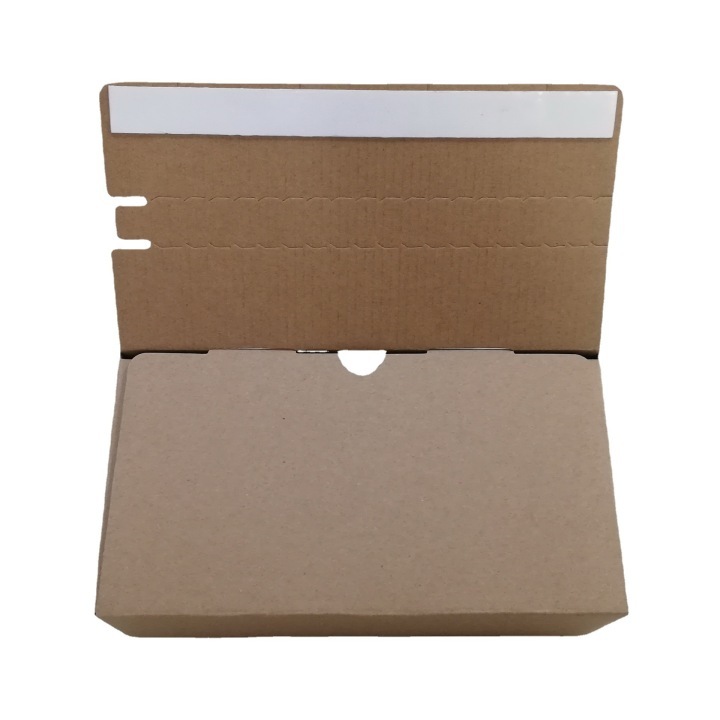 Tape-Free Corrugated Box with Pull Tear Strip | Biodegradable Shipping 