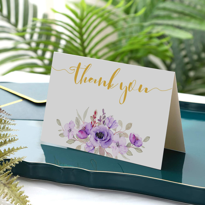 Thank You Note Cards - Perfect for Weddings Business & Personal Gifts 
