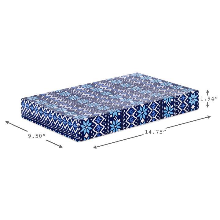 Wholesale Blue Snowflake Pattern Paper Gift Boxes for Retail & Event Gifting 