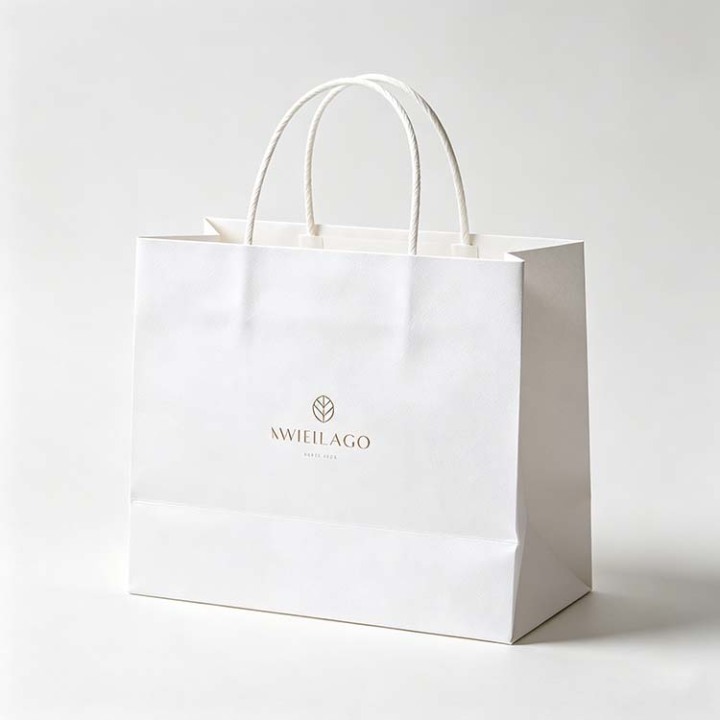 Kraft and White Paper Bags for Eyewear Shops Bulk Wholesale 