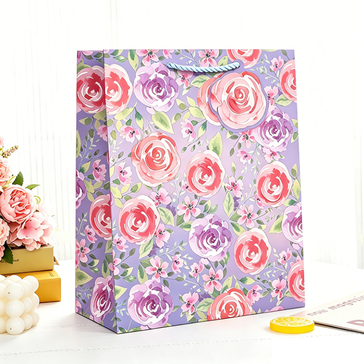 Luxury Floral Gift Bags | Premium Paper Gift Bags with Flower Design 