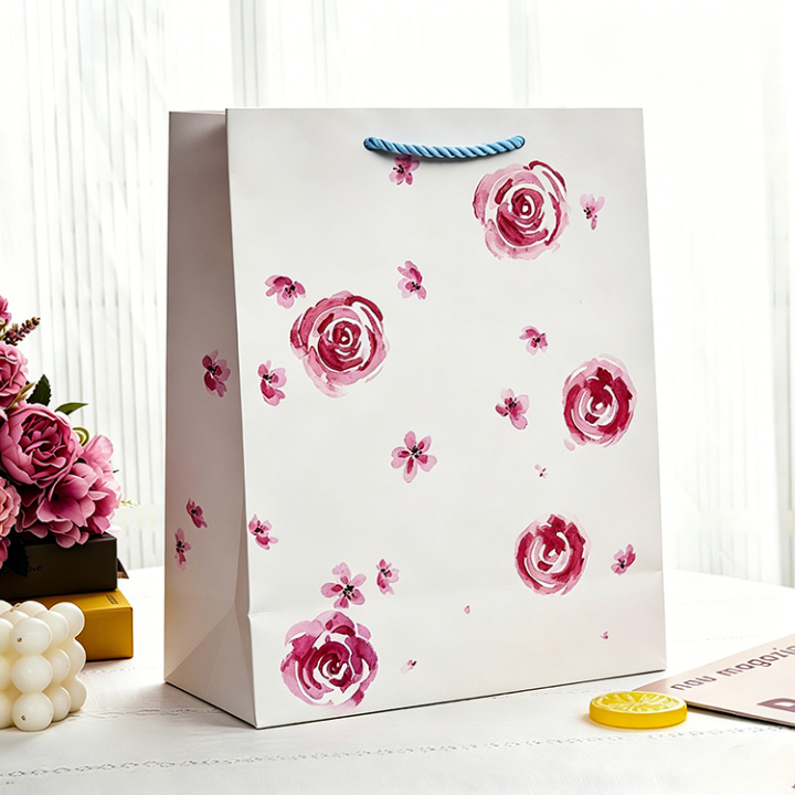 Luxury Floral Gift Bags | Premium Paper Gift Bags with Flower Design 