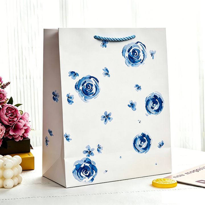 Luxury Floral Gift Bags | Premium Paper Gift Bags with Flower Design 