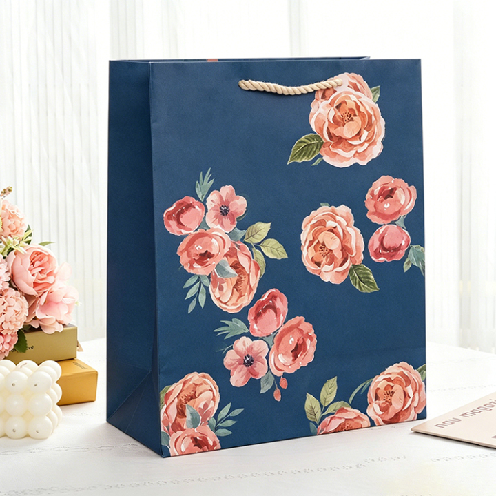 Luxury Floral Gift Bags | Premium Paper Gift Bags with Flower Design 
