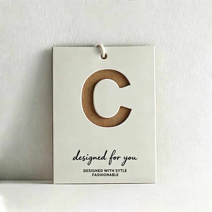 Wholesale Custom Die-Cut Hang Tags for Apparel & Fashion Brands 