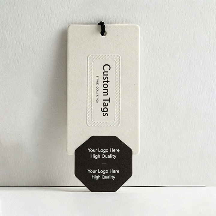 Wholesale Custom Die-Cut Hang Tags for Apparel & Fashion Brands 