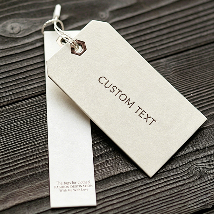 Wholesale Custom Die-Cut Hang Tags for Apparel & Fashion Brands 