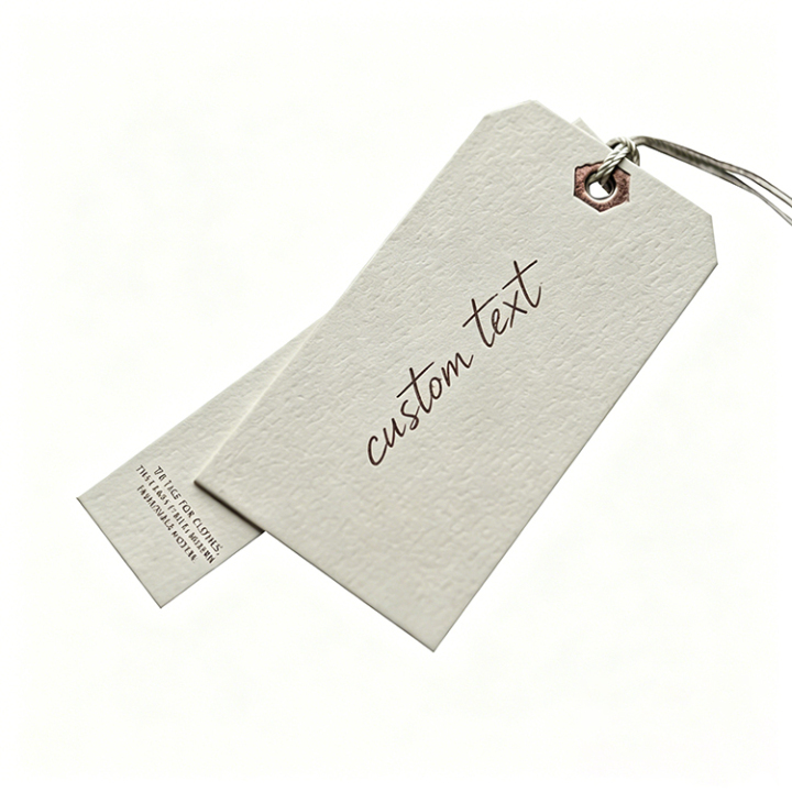 Wholesale Custom Die-Cut Hang Tags for Apparel & Fashion Brands 