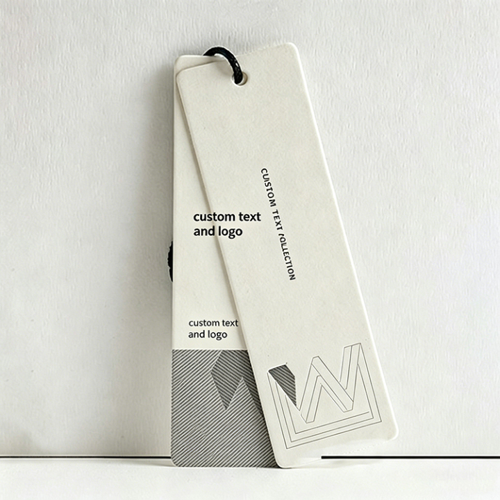 Luxury Black Card Swing Tags with Custom Gold Foil Printing 