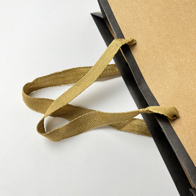 Custom Shopping Bags – Custom Bordered Kraft Paper Bags with Premium Edges 