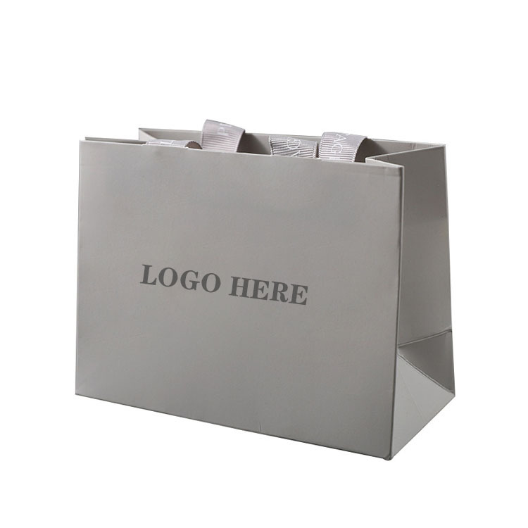 Custom Grey Gift Packaging - Wholesale Kraft Bags & Boxes with Logo 