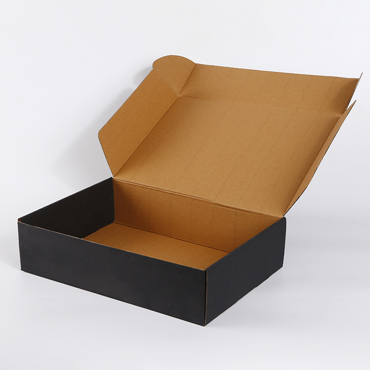 Corrugated Shipping Boxes | Sturdy Black Mailer Boxes for E-commerce Retail Shipping & Small Business Packaging 