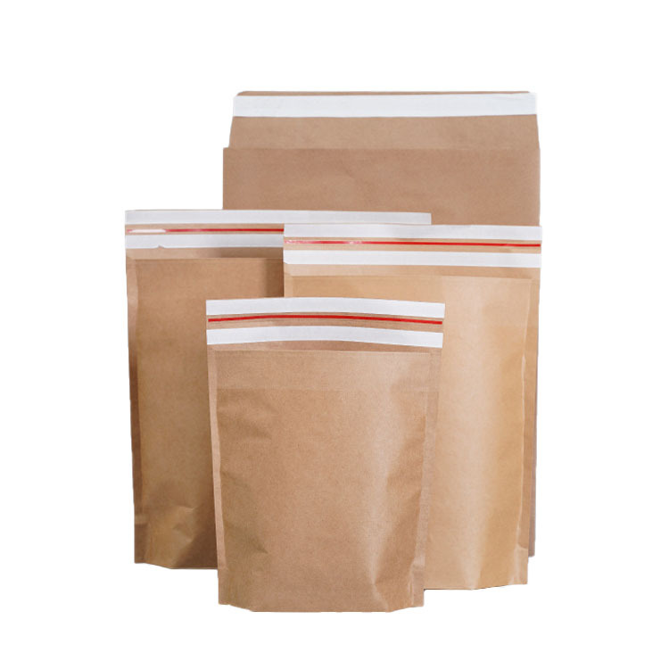 Bulk Self-Seal Kraft Paper Shipping Bags, Eco Mailing Bags for Clothing & Books 