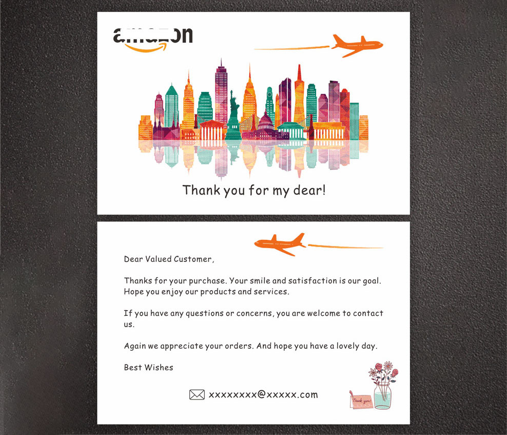 Thank You Note Cards - Perfect for Weddings Business & Personal Gifts 