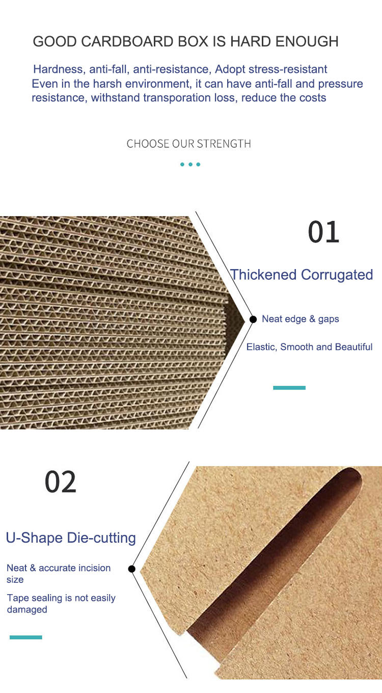 Tape-Free Corrugated Box with Pull Tear Strip | Biodegradable Shipping 