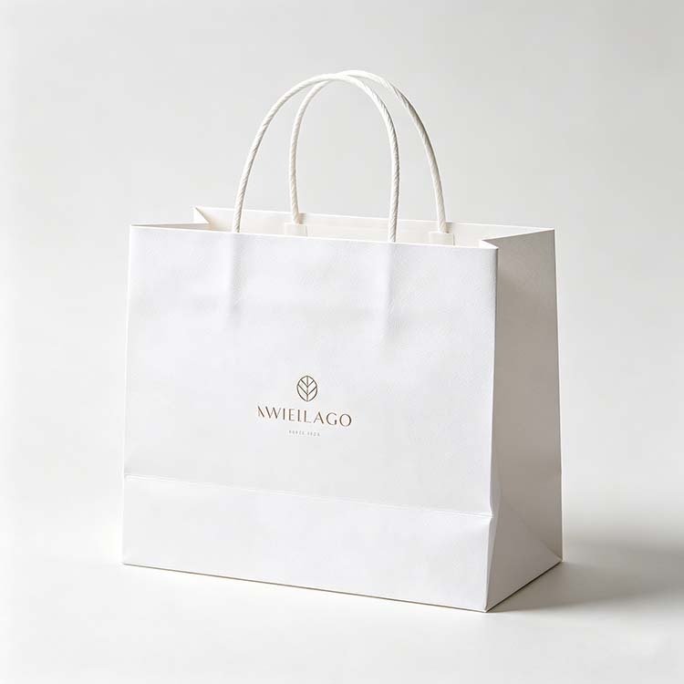 Kraft and White Paper Bags for Eyewear Shops Bulk Wholesale 