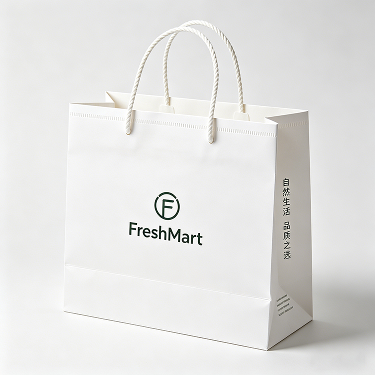 Kraft and White Paper Bags for Eyewear Shops Bulk Wholesale 
