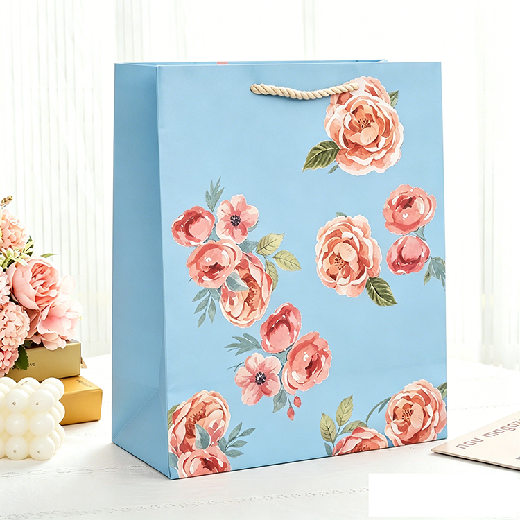 Luxury Floral Gift Bags | Premium Paper Gift Bags with Flower Design 