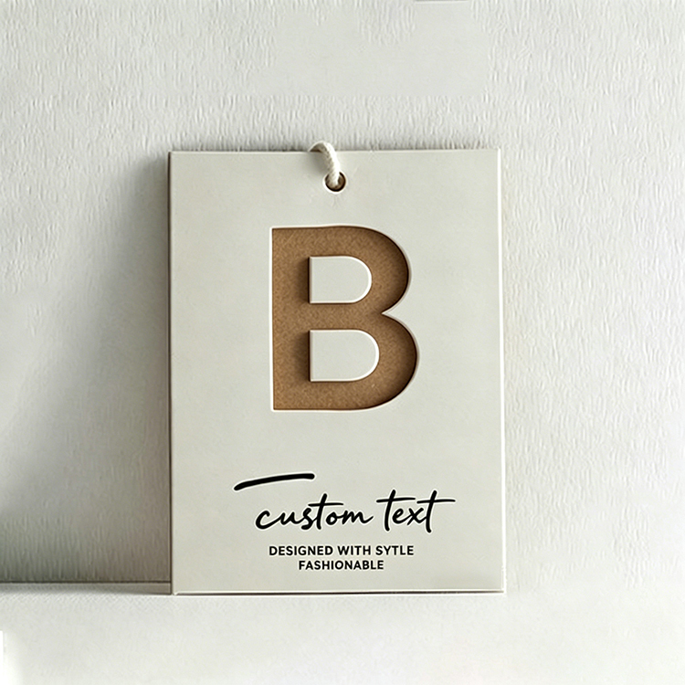 Wholesale Custom Die-Cut Hang Tags for Apparel & Fashion Brands 